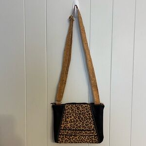 Cork,‎ Leopard print Crossbody bag